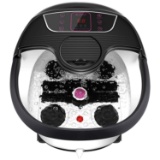 Foot Spa Bath Massager With Heat, Bubble Jets, Pedicure Stone, Motorized Shiatsu - $119.87 MSRP