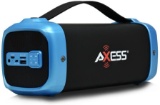 AXESS SPBT1074 Portable Indoor/Outdoor Bluetooth Media Speaker with Built-In FM Radio Rechargeable