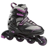 CHICAGO Blazer Jr. Girls' Adjustable Inline Skates Black/Purple, Large - $49.99 MSRP
