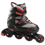 Chicago Blazer Jr. Boys' Adjustable Inline Skates (Black/Red, Large) (CRSMA9B-LG) - $49.99MSRP