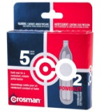 Crosman 12-Gram CO2 Powerlet Cartridges for Use with Air Rifles and Air Pistols 5 count