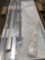 DELAVIN Semi-Frameless Bypass Shower Door, Stainless Steel, Aluminum