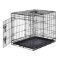AmazonBasics Single Door Folding Metal Cage Crate For Dog or Puppy - 24 Inches