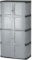 Rubbermaid Storage 72 Inch, Four-Shelf, 2 Door Cabinet, Resin Locking Storage Cabinet - $266.58 MSRP