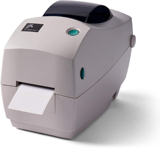 ZEBRA TLP2824 Plus Thermal Transfer Desktop Printer Print Width of 2 in Serial and USB Port