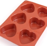 HOTBOX - SHIPPING ONLY, NO PICKUPS -...homEdge 6-Cavity Heart Silicone Mold, Baking Accessories, Mis