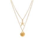 HOTBOX - SHIPPING ONLY, NO PICKUPS - Tgirls Boho Layered Necklace with Starfish and Shell Pendant...