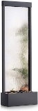 Alpine Corporation MLT102 Mirror Waterfall Fountain with Stones and Light, 72 Inch Tall, Silver