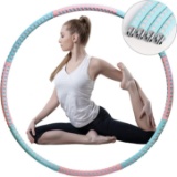 Suqquer Hoola Hoops for Adults Weight Loss, Weighted Hoola Hoop for Exercise and Fitness