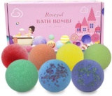Roseyal Rainbow Series Bath Bombs Gift Set - 7 Handmade Luxury Spa Bath Fizzies $50.49 MSRP