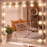 AUCARY Lighted Vanity Mirror with 14 Led Bulbs Dimmable 3 Color Setting $99.99 MSRP