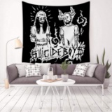Tapestry Wall Hanging, Decorations for Living Room Bedroom Dorm Decor 59.1 x 59.1 Inch