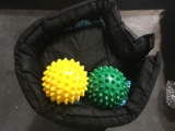 Spiny Pillow and Acupressure Mat with Spiky Massage Balls and Carry Bag