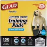 Glad for Pets Black Charcoal Puppy Pads | Puppy Potty Training Pads That Absorb and NEUTRALIZE Urine