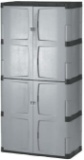 Rubbermaid Storage 72 Inch, Four-Shelf, 2 Door Cabinet, Resin Locking Storage Cabinet - $266.58 MSRP
