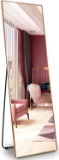 LVSOMT Full Length Floor Mirror, Free Standing Body Mirror, Wall Mounted Hanging - $119.99 MSRP