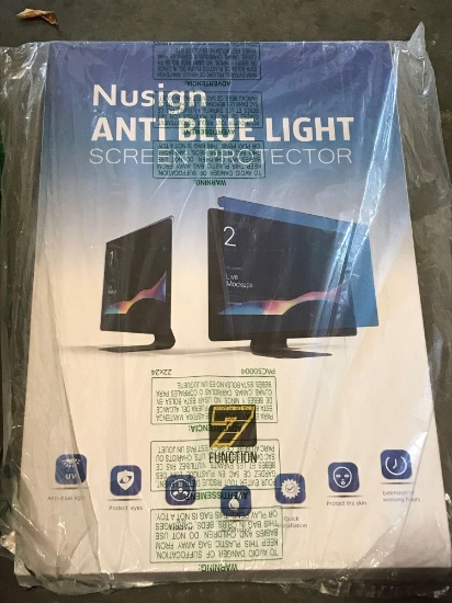 NUSIGN Easy Hang Blue Light Blocking Screen Protector Panel 22''- 24'' Monitor
