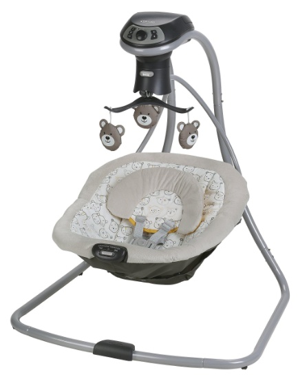 Graco Simple Sway LX Baby Swing, Teddy, Simple Sway LX With Multi-Direction - $119.84 MSRP