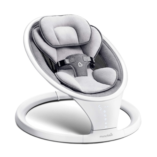 Munchkin Bluetooth Enabled Lightweight Baby Swing With Natural Sway In 5 Speeds And - $189.95 MSRP