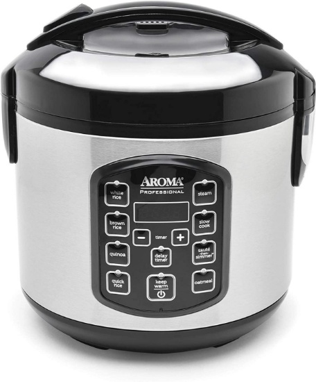 Aroma Housewares ARC-954SBD Rice Cooker, 4-Cup Uncooked 2.5 Quart, Professional Version -$52.99 MSRP