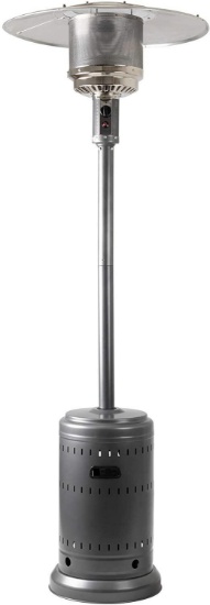 Amazon Basics 46,000 BTU Outdoor Propane Patio Heater with Wheels - Slate Gray (62108) $175.99 MSRP