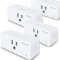 Amysen Wifi Smart Plug Smart Outlet Mini Socket No Hub Required, $52.99 MSRP - BRAND NEW