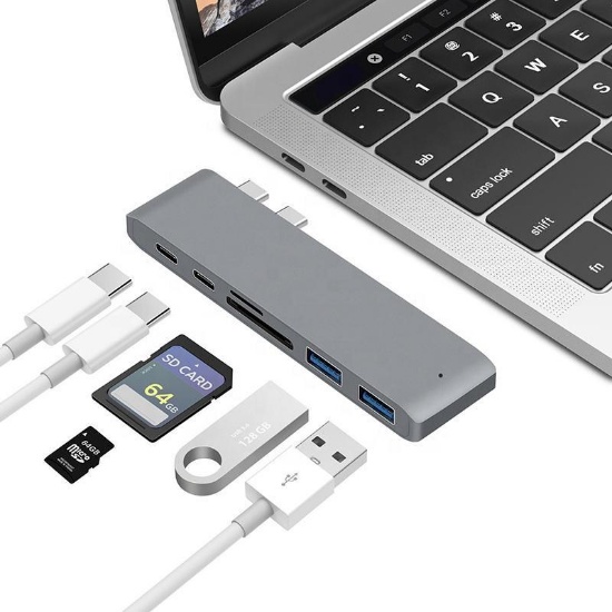USB C Adapter With USB 3.0 & USB C Ports, Micro SD Card & SD Card Slot for MacBook,$36.99(BRAND NEW)