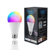 9W Dimmable A19 E26 RGB Color Changing Smart Wifi LED Bulb, $19.99 MSRP (BRAND NEW)