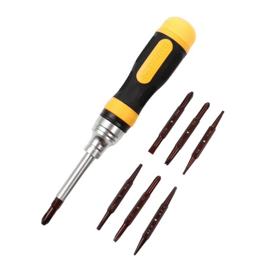 19-in-1 Magnetic Ratchet Screwdriver Set Double End Bits in Handle, $37.94 MSRP (BRAND NEW)