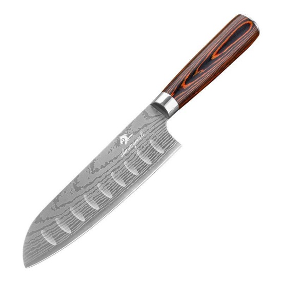 18 Cm Damascus Kitchen Classic Hollow Edge...Santoku Knife, $175.00 MSRP (BRAND NEW)