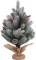 Eluchang 20 Inch Flocked Tabletop Mini Christmas Tree, Artificial White Xmas Tree - $9.99 MSRP