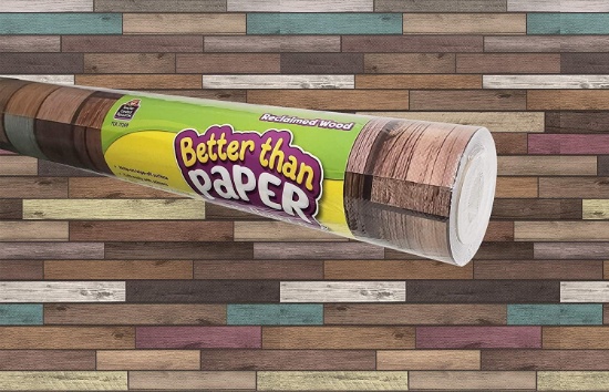 Reclaimed Wood Better Than Paper Bulletin Board Roll (2 Rolls)