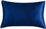 Satin Pillowcase for Hair and Skin Silk Feeling Pillowcase (King, Imperial Blue) - $11.99 MSRP