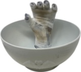 Deluxe Halloween Animated Mummy Hand Candy Bowl