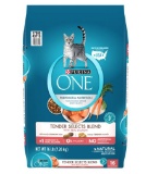 Purina ONE Natural Dry Cat Food, Tender Selects Blend With Real Salmon, 16 lb. Bag - $27.98 MSRP