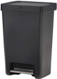 Rubbermaid Premier Series II Step-On Trash Can for Home and Kitchen, with Lid Lock $39.99 MSRP