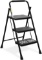 HBTower 3 Step Ladder, Folding Step Stool with Wide Anti-Slip Pedal, 500lbs Sturdy Steel Ladder