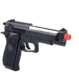 Game Face GFRAP22B Recon Spring Powered Single Shot Combat Pistol, Black, 6.0mm,Multi