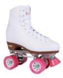 Chicago Crs301 Ladies Rink Roller Skates White W Pink 9