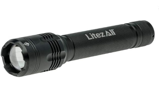 LitezAll 4000 Lumen 3 Mode Aluminum Grade Tactical Flashlight (2pcs) - $89.98