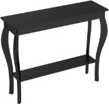 ChooChoo Narrow Console Table, Chic Accent Sofa Table, Black - $69.99 MSRP