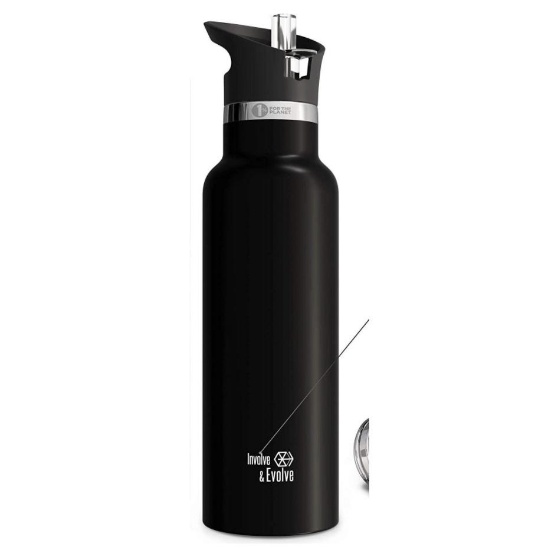 SKIRTON 500ml Insulated Stainless Steel Flask 304 Grade Double Wall Flask- Black, $35.99 (BRAND NEW)