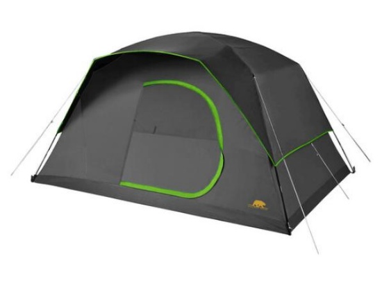 Golden Bear Sunset Blackout 7-Person Dome Tent (Charcoal/Green) (6842025) - $169.99 MSRP