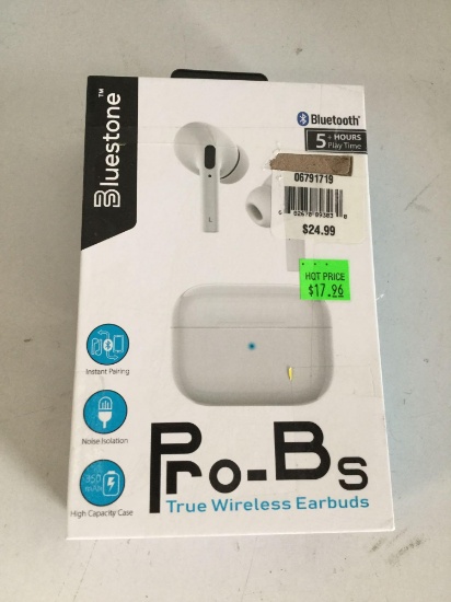 Bluestone Pro-Bs Wireless Bluetooth Earbuds-$38.00 MSRP