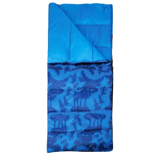 Wenzel Moose +40... Kids' Sleeping Bag (Blue and Pink), 2 Packs - $39.96 MSRP