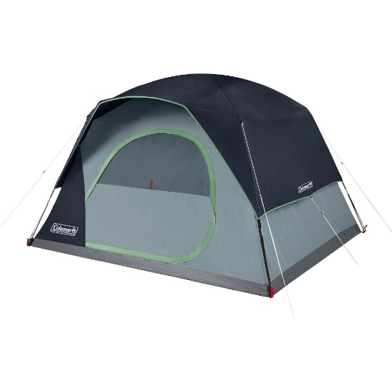 Coleman Skydome Blue Nights 6-Person Camping Tent, Blue - $149.99 MSRP