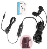 BOYA BY-M1DM Dual Lavalier Universal Microphone with a Single Stereo Connector - $24.95