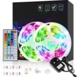 LED 10m strip, ROMWISH RGB SMD 5050 LED LightsColor Changing Kit with 44 KEEW Remote - $20.13