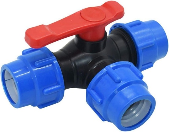 PVC PE Tube Tap Tee Water Splitter Tee Pipe Ball Valve T-Shaped Connector 1pcs - $56.82...MSRP