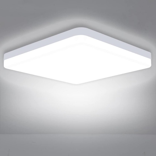 ASHUAQI 36W Daylight White Ceiling Light 6500K, 3240LM Square Ceiling Lights - $27.71 MSRP